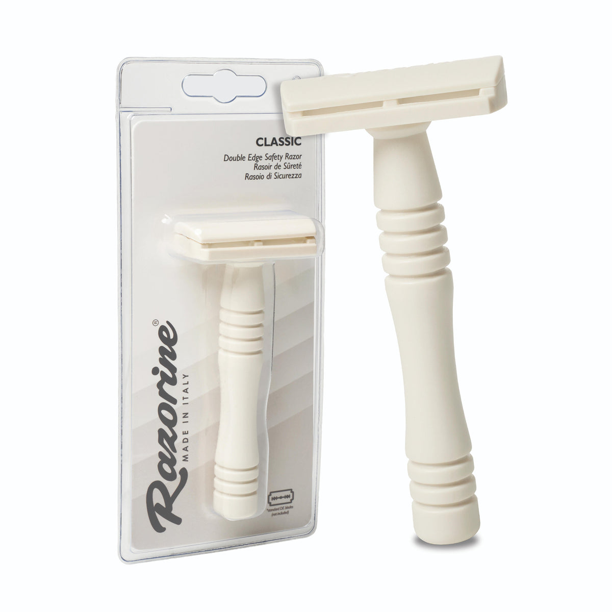 Rasoio Double Edge Closed Comb Classic White Castle Razorine 21001