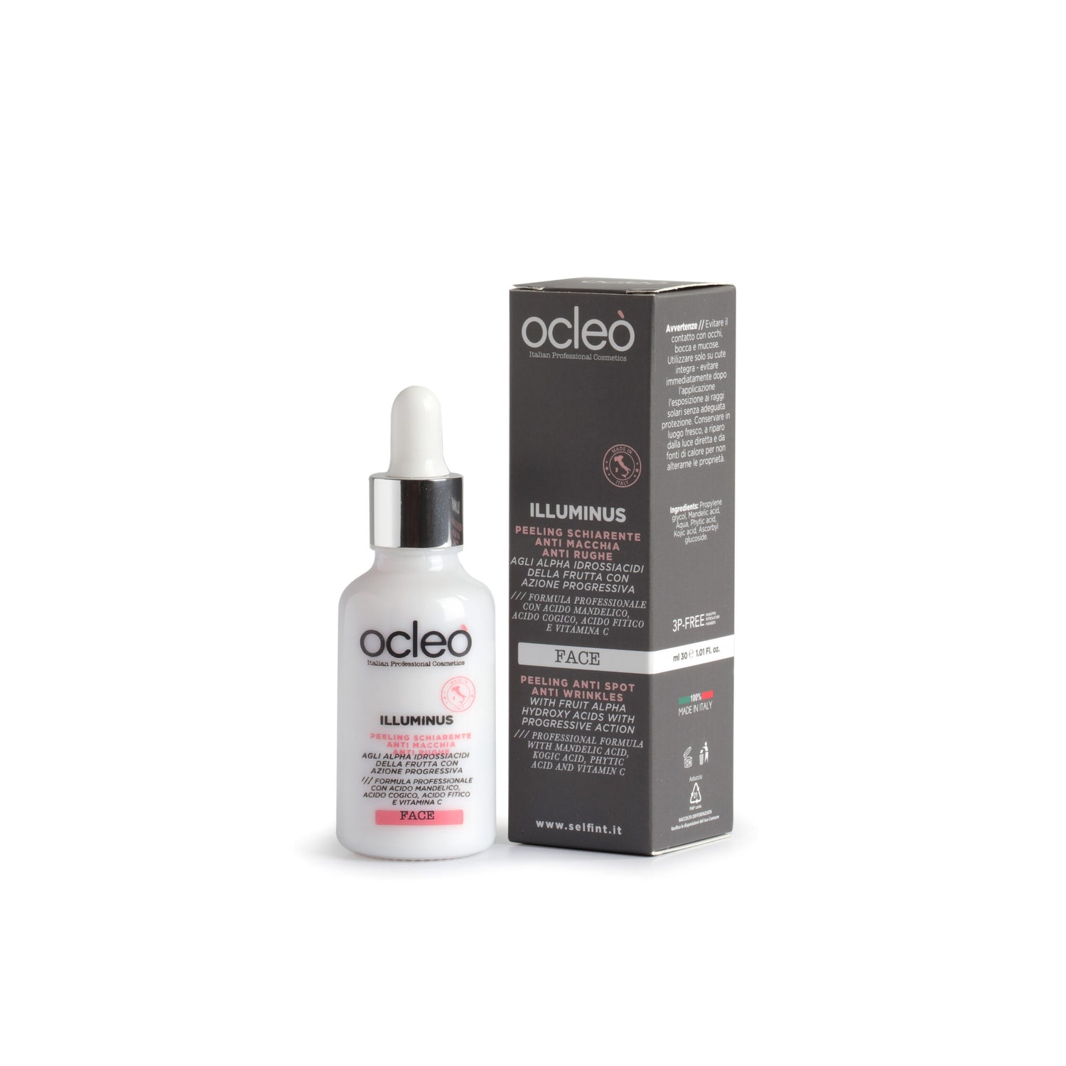 Peeling Schiarente Anti Macchia Anti Rughe Illuminus Ocleo ADV 30 ml