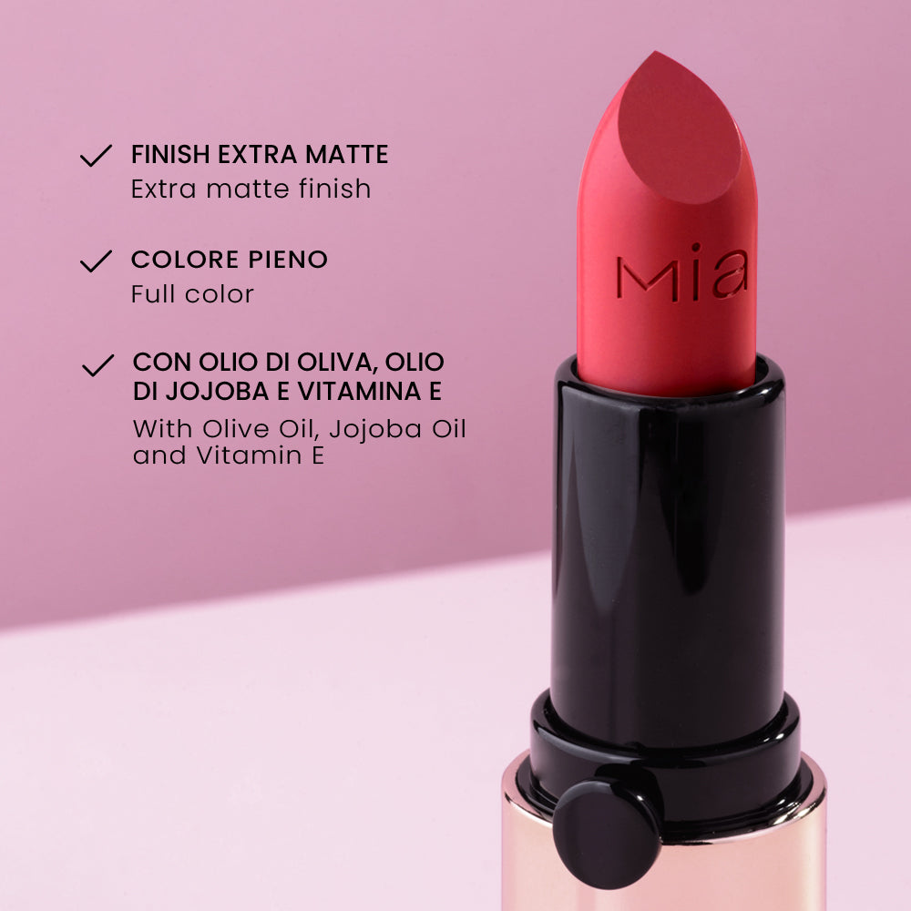 Glam Flow Lipstick Rossetto Matte Lunga Formidable 15 Mia Makeup 5 g