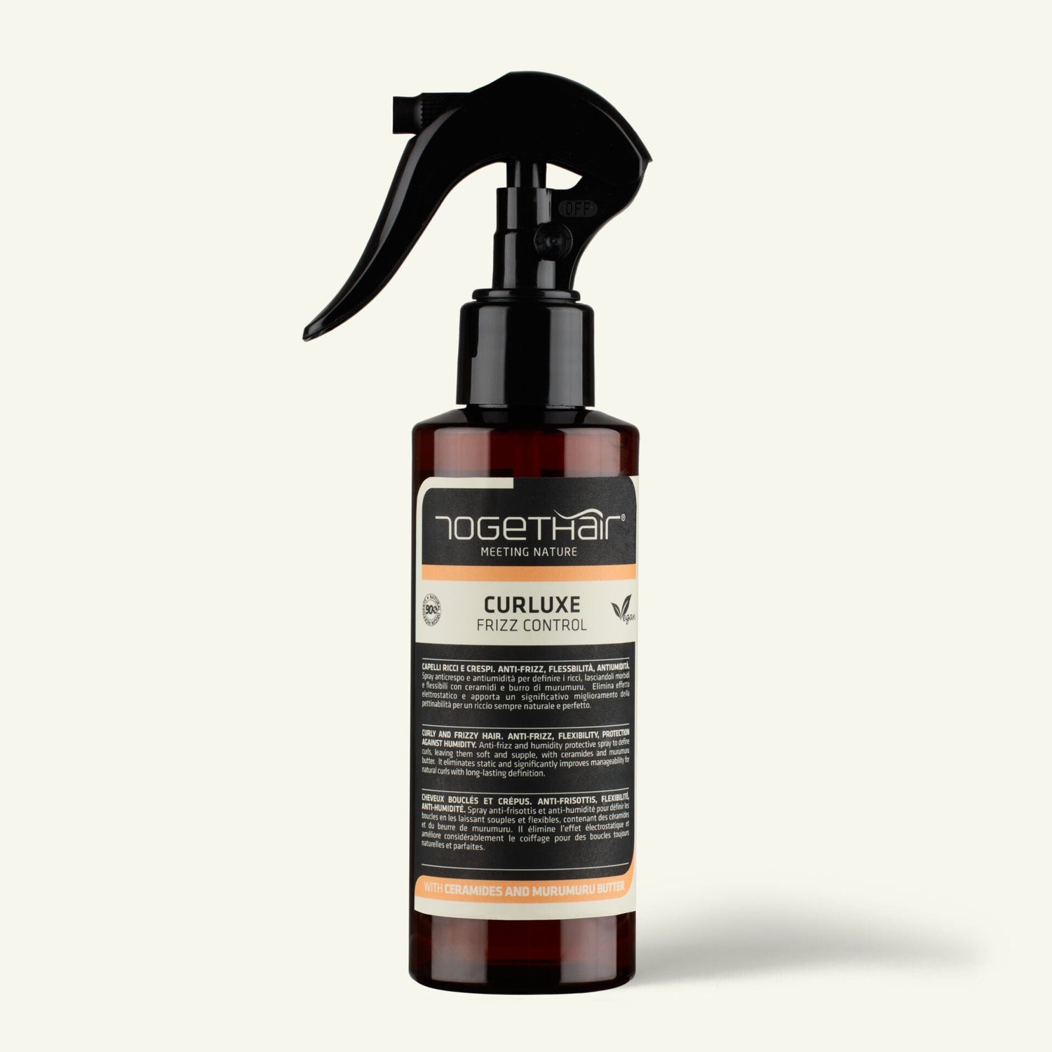 Spray capelli ricci Curluxe Frizz Control Vegan Togethair 150 ml