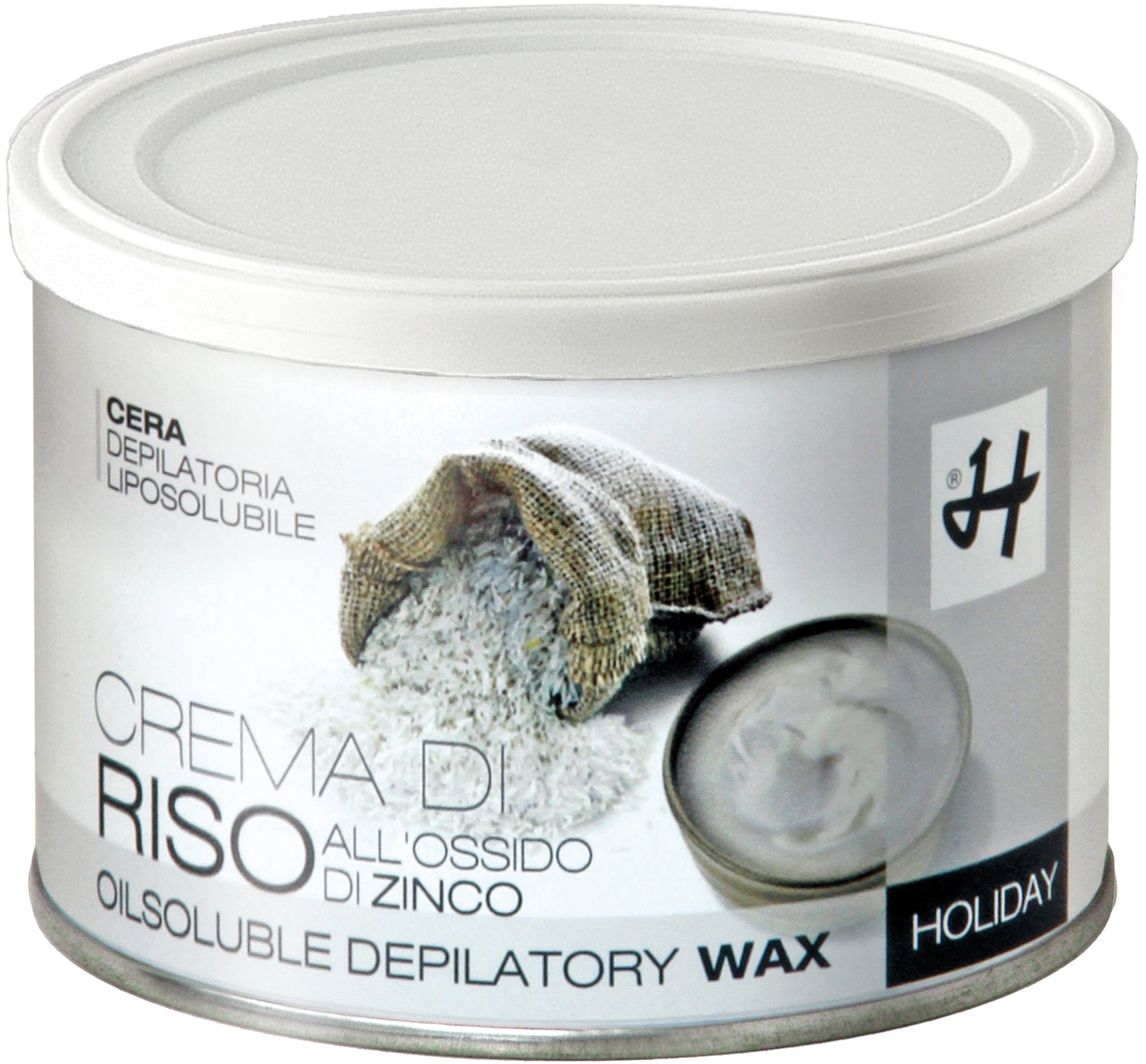 Cera epilazione liposolubile Crema di Riso Holiday vaso 400 ml