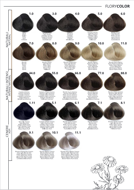 Tintura per Capelli No Ammonia 9.13 Flory Color Puring 100 ml.
