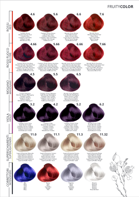 Tintura per Capelli Fruity Color 5.75 TuttoColors Puring 100 ml.