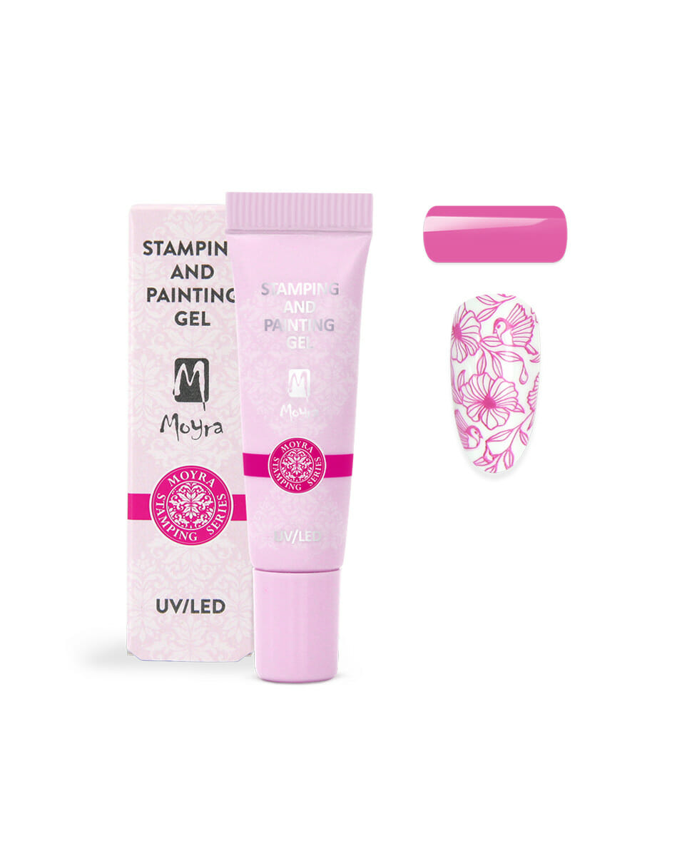 Stamping e Painting Gel Pink Rosa Fuxia n 03 Moyra gr 7