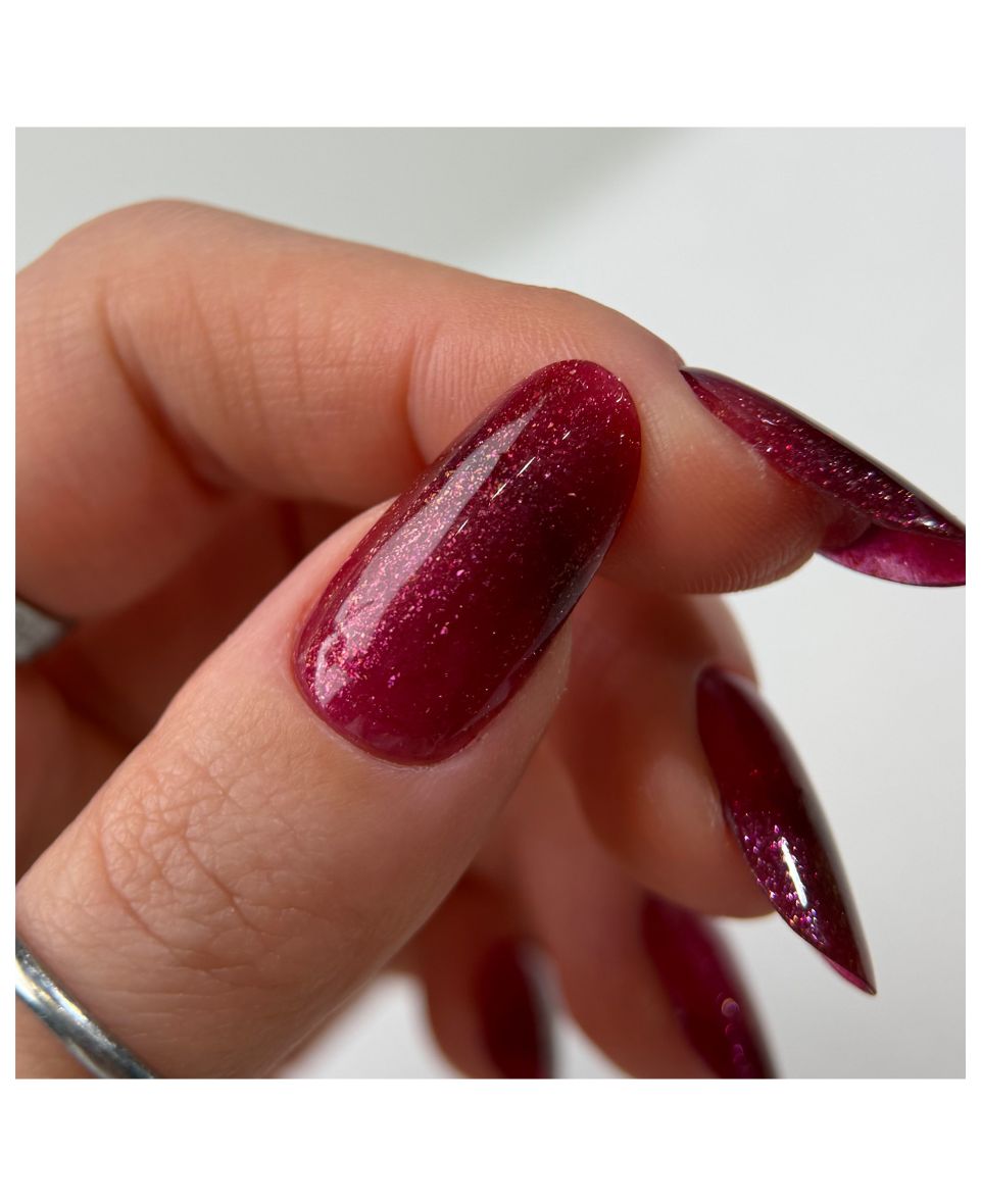 Gel Ricostruzione Gelify UV Led Mousse Builder Burgundy Glitter 15 g