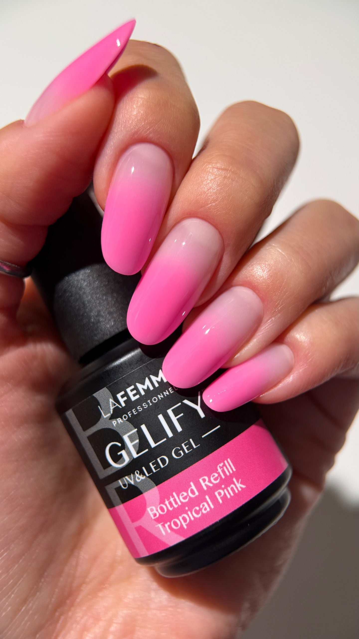 Gelify Gel UV&LED Bottled Refill Tropica Pink 15 gr