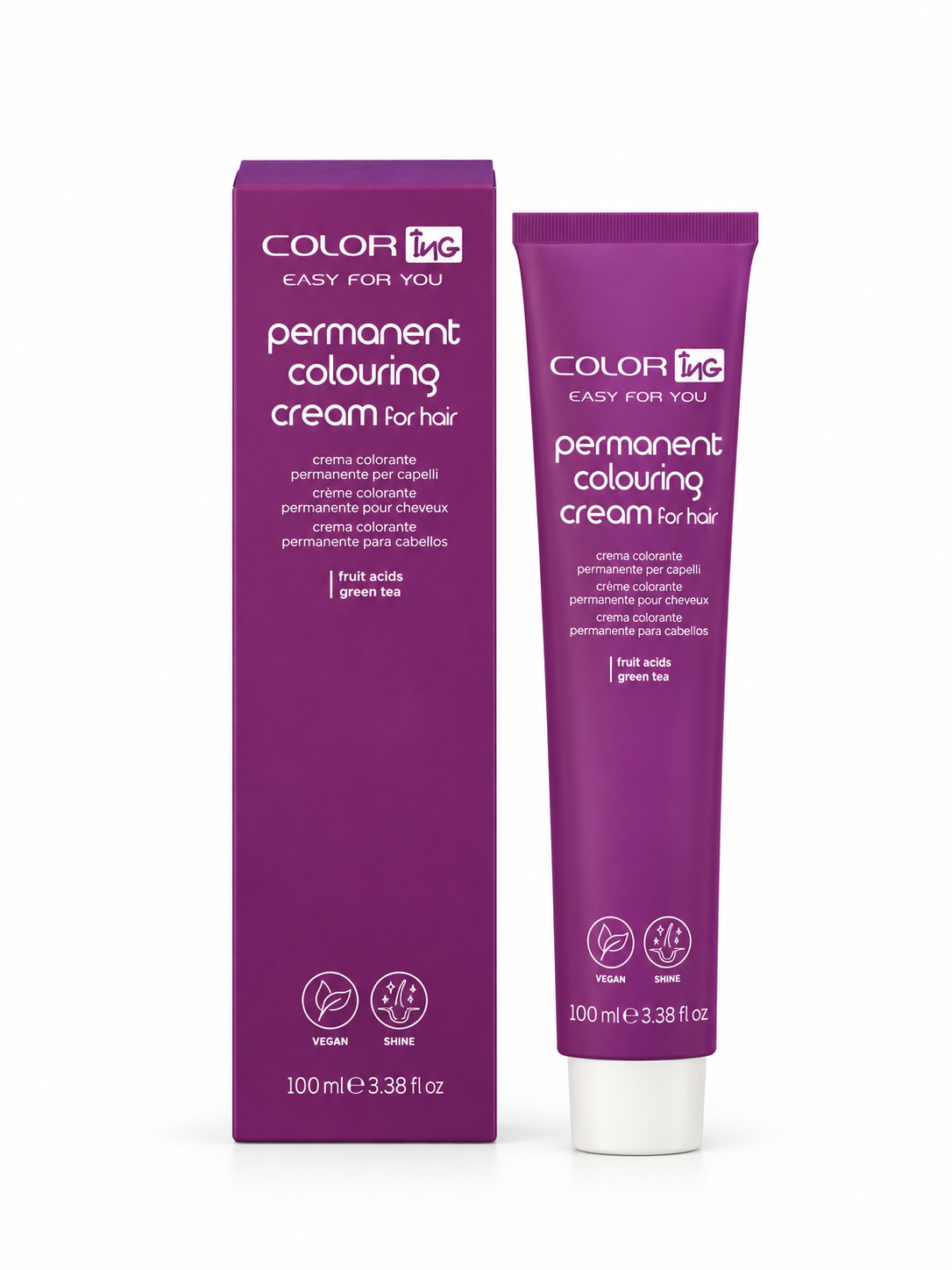 Tintura per capelli ING Color 6.66 Biondo Scuro Rosso Int. 100ml