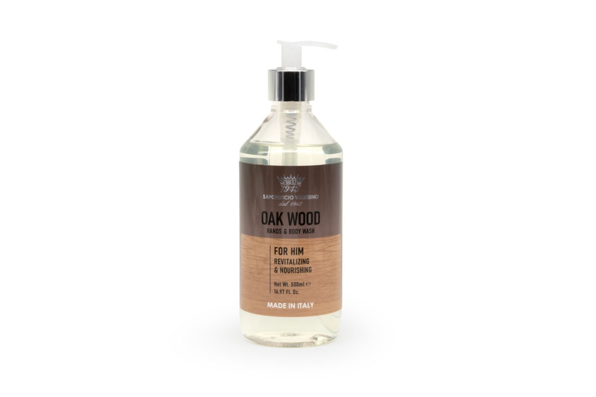 Hand e Body Wash Oak Wood Sap. Varesino 500 ml