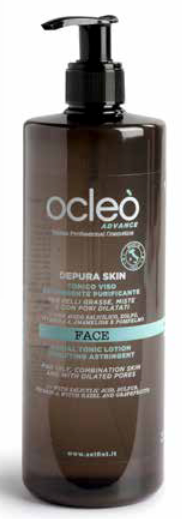 Tonico Viso Astringente Purificante Depura Skin – Ocleo Advanced 500 ml