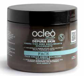 Crema Viso Sebo Equilibrante Purificante Depura Skin – Ocleo Advanced 500 ml