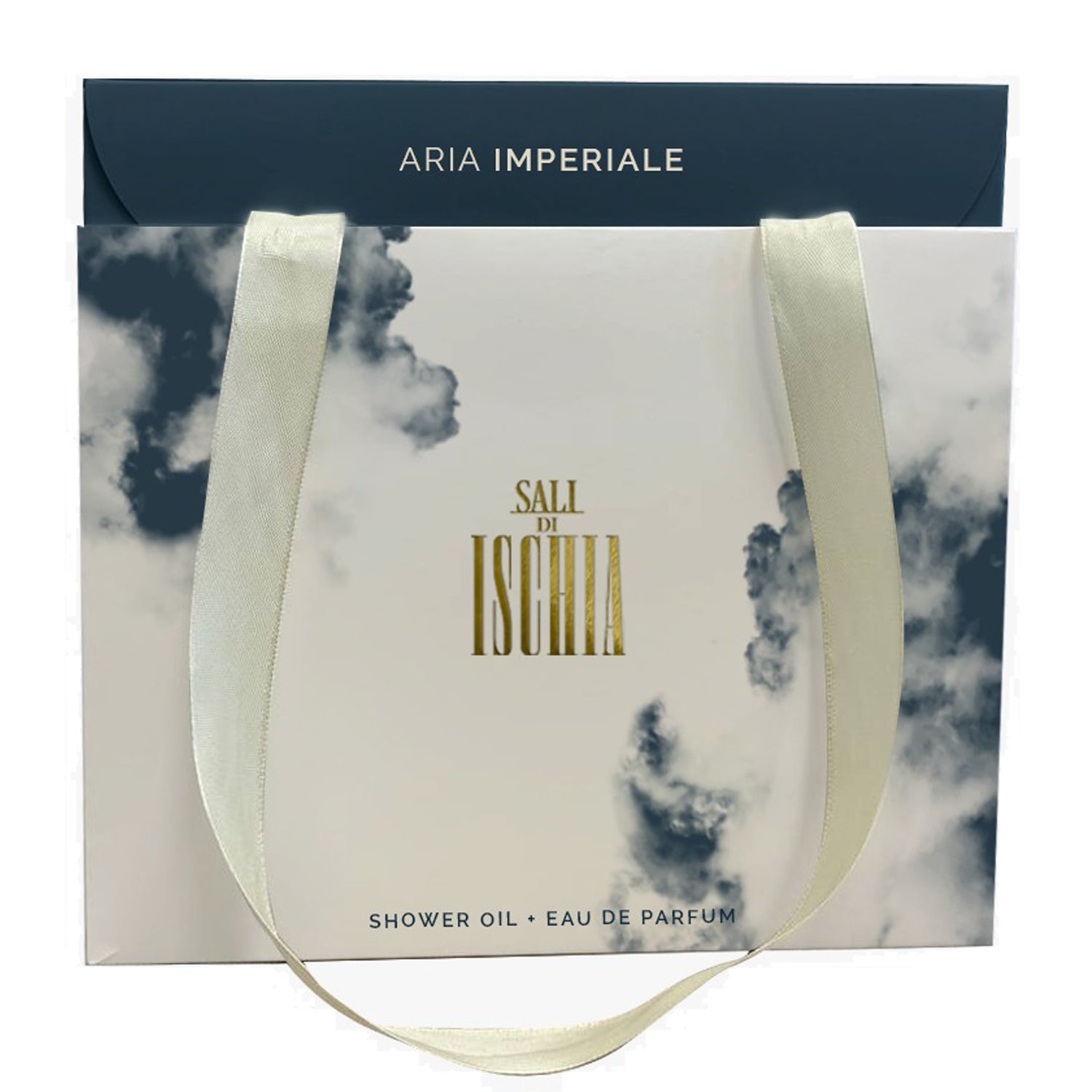 Box Shower Oil 200 ml e Profumo 100 ml Aria Imperiale sali Ischia