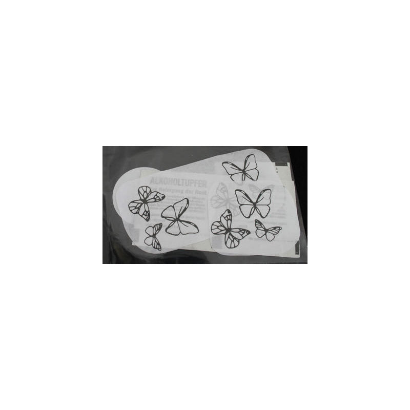 Calcomania per Tattoo Schmetterlinge Eulenspiegel