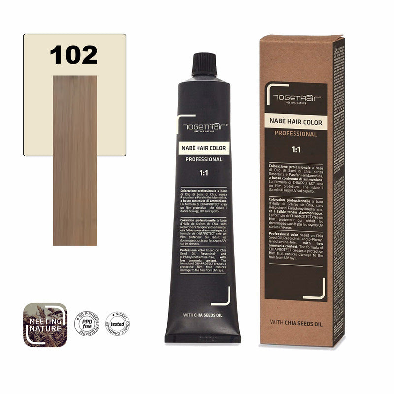 Nabe’ Hair Color nr. 102 Biondo Extra Chiaro Beige Togethair 100 ml