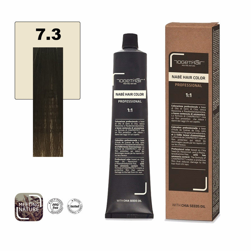 Nabe’ Hair Color Vegan nr. 7.3 Biondo Dorato Togethair 100 ml