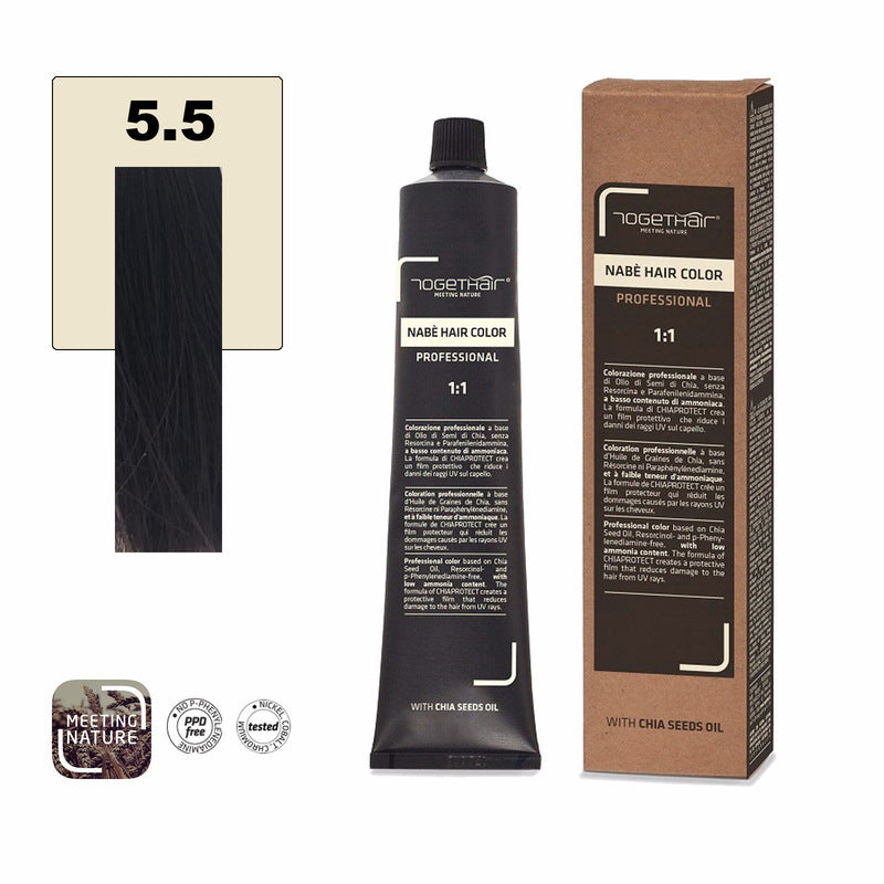 Nabe’ Hair Color nr. 5.5 Castano Chiaro Mogano Togethair 100 ml
