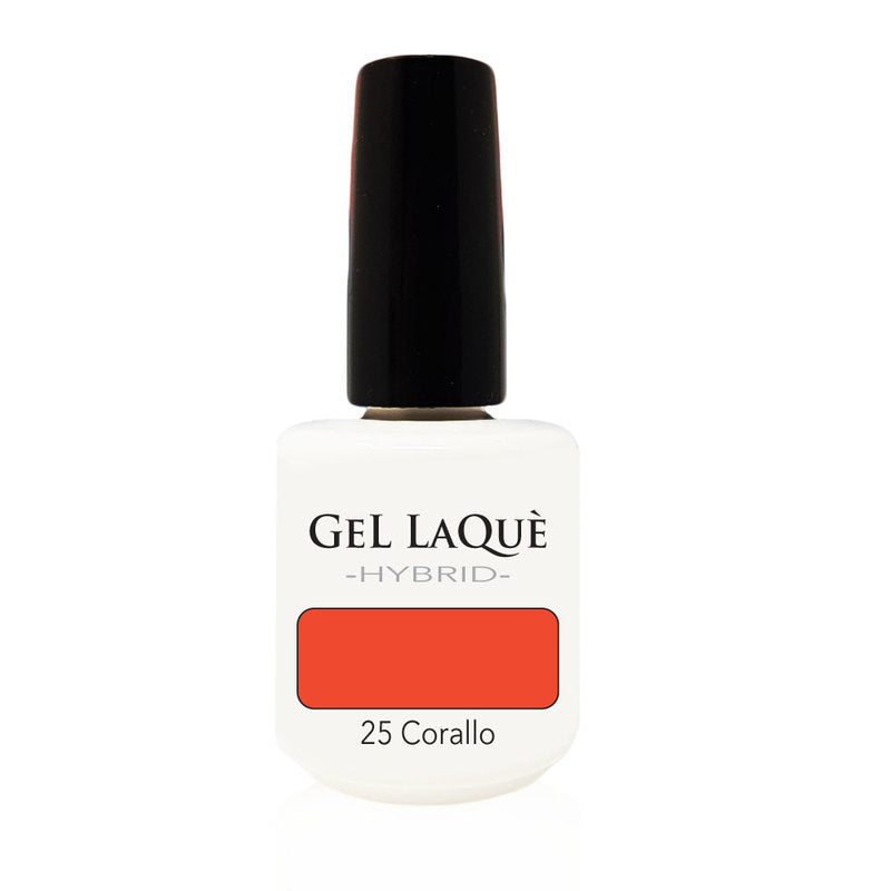 Smalto Gel Gel Laquè Hybrid 25 Corallo 15 ml.