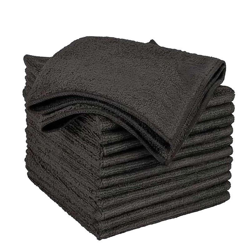 Asciugamano in microfibra colore Nero misura 45 x 85 cm 390g/sqm