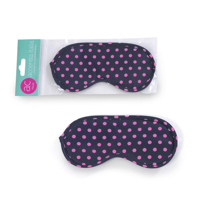 Maschera Notte in tessuto fantasia Pois AC