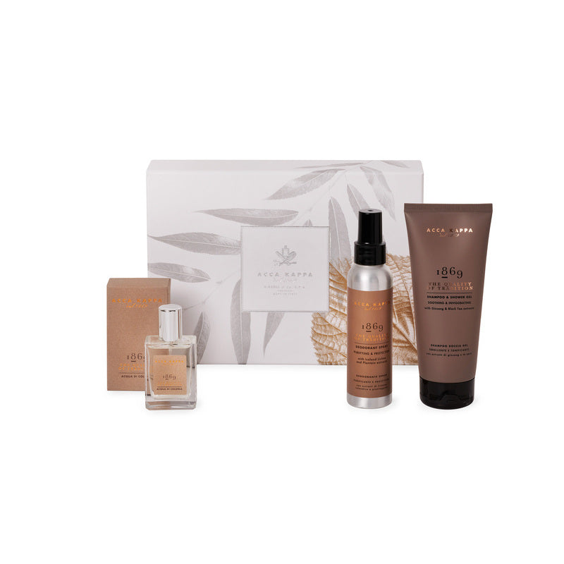 Set Regalo Uomo 1869 Shampoo Doccia+Deodorante Spray+Colonia Acca Kappa