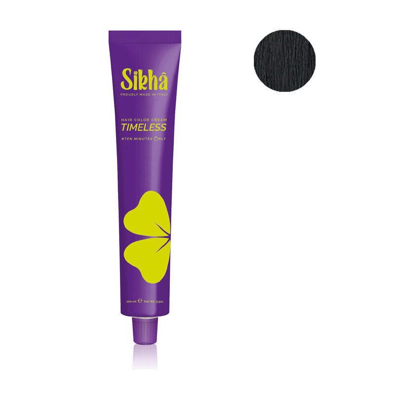 Tintura per Capelli 10 minuti Timeless 1.0 Sikha 100 ml.