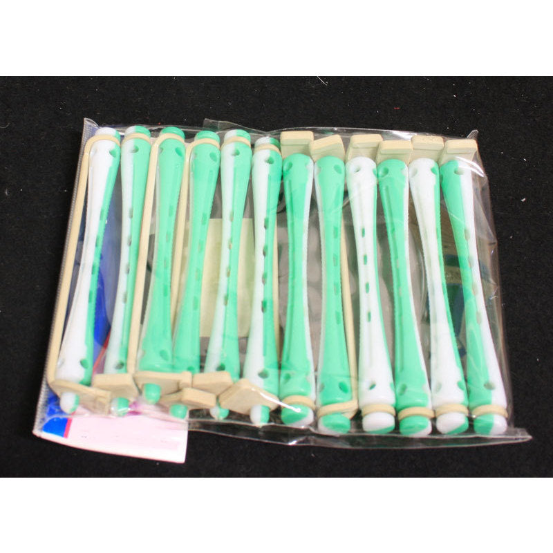 Bigodi permanente bicolore bianco/verde lungo conf. 12 pz 4500339