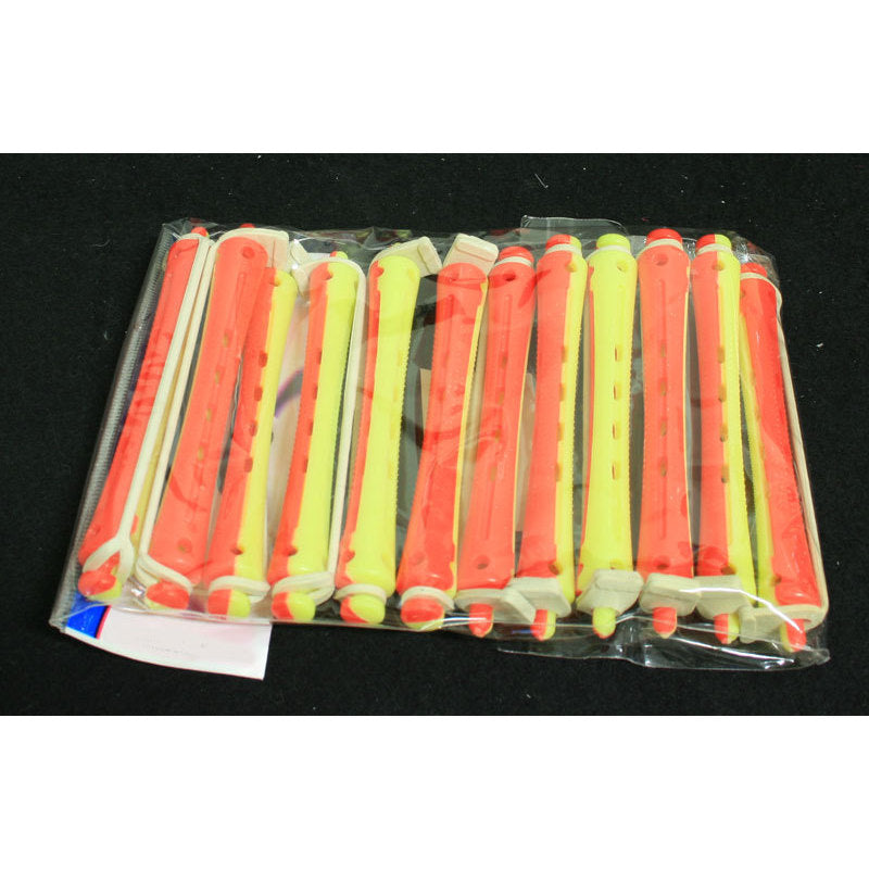 Bigodi permanente bicolore giallo/rosso lungo conf. 12 pz 4500539