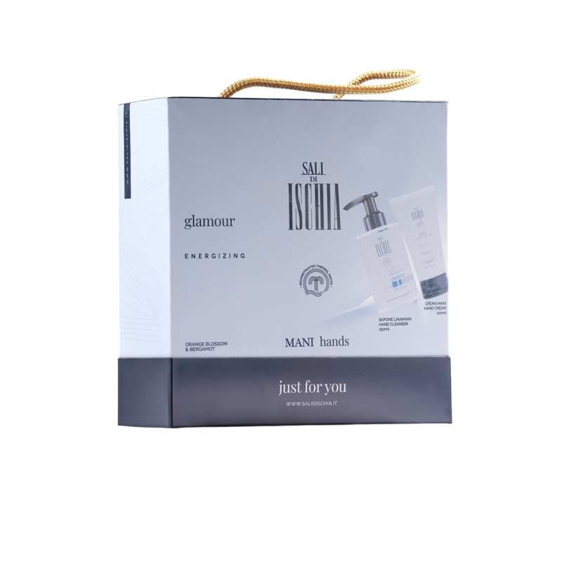 Cofanetto Regalo Sapone 250 ml e Crema Mani 100 ml Glamour Sali Ischia