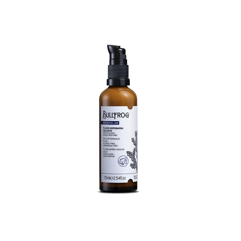 Fluido Dopobarba Delicato senza Alcool e Profumo Bullfrog 75 ml