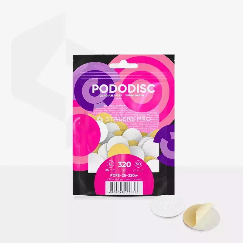 PodoDisc con base morbida Misura L - Grana 320 Staleks Pro busta 50 pz.