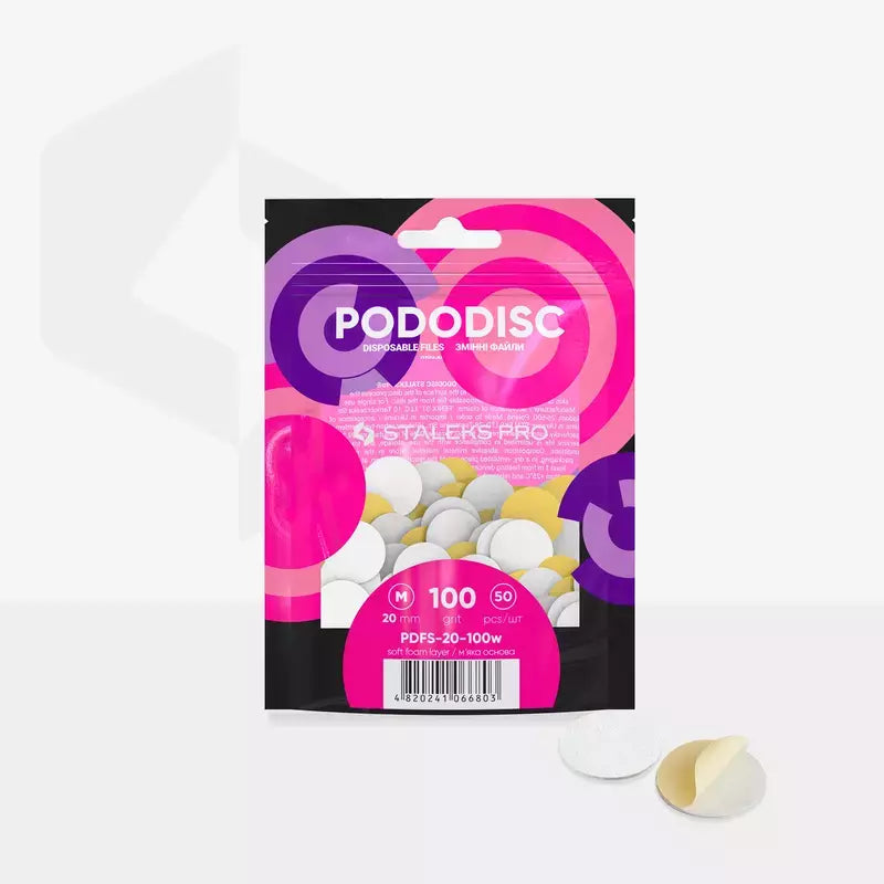 PodoDisc con base morbida Misura L - Grana 100 Staleks Pro busta 50 pz.