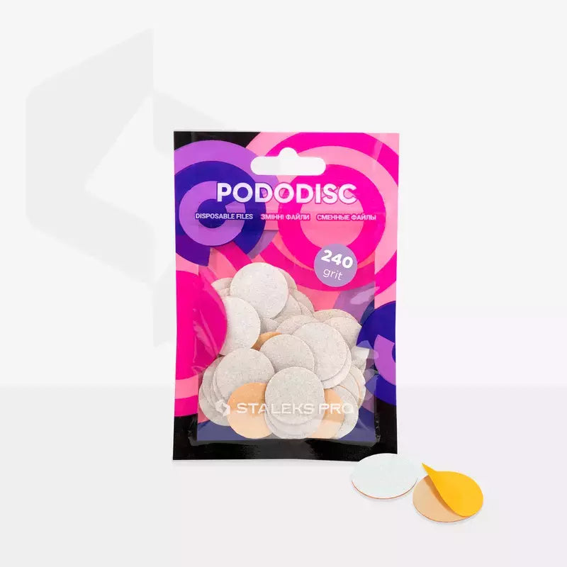 PodoDisc Ricambio Misura M - Grana 240 - 20 mm Staleks Pro busta 50 pz.