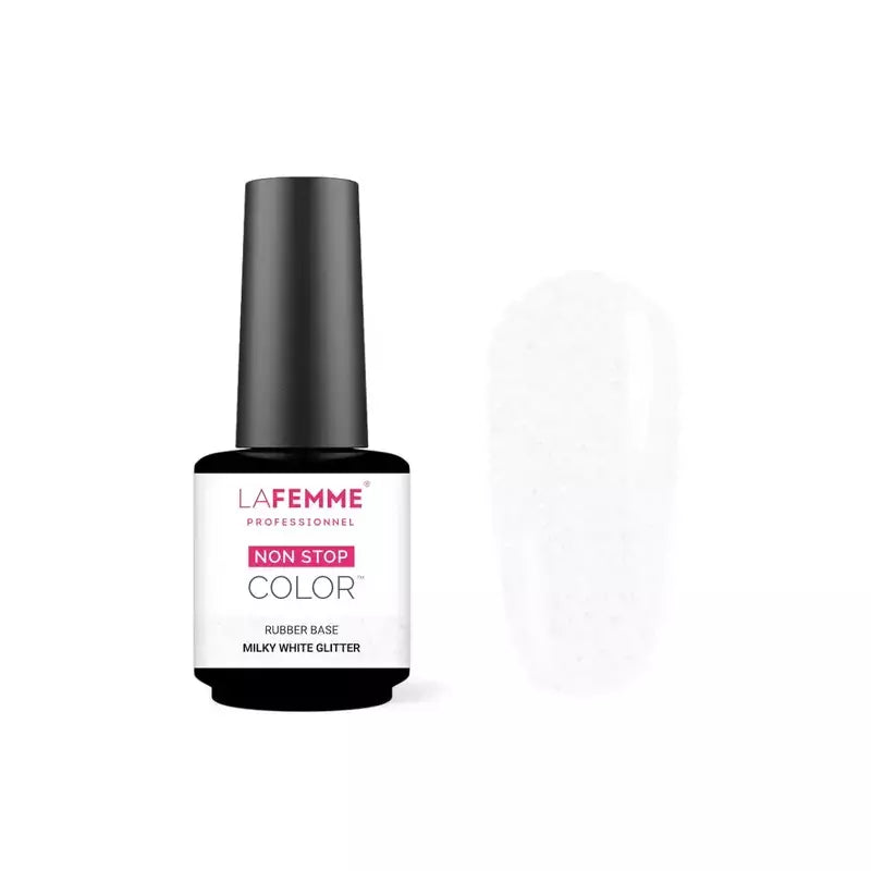Smalto Gel Polish Rubber Base R007 Milky White LaFemme 15gr