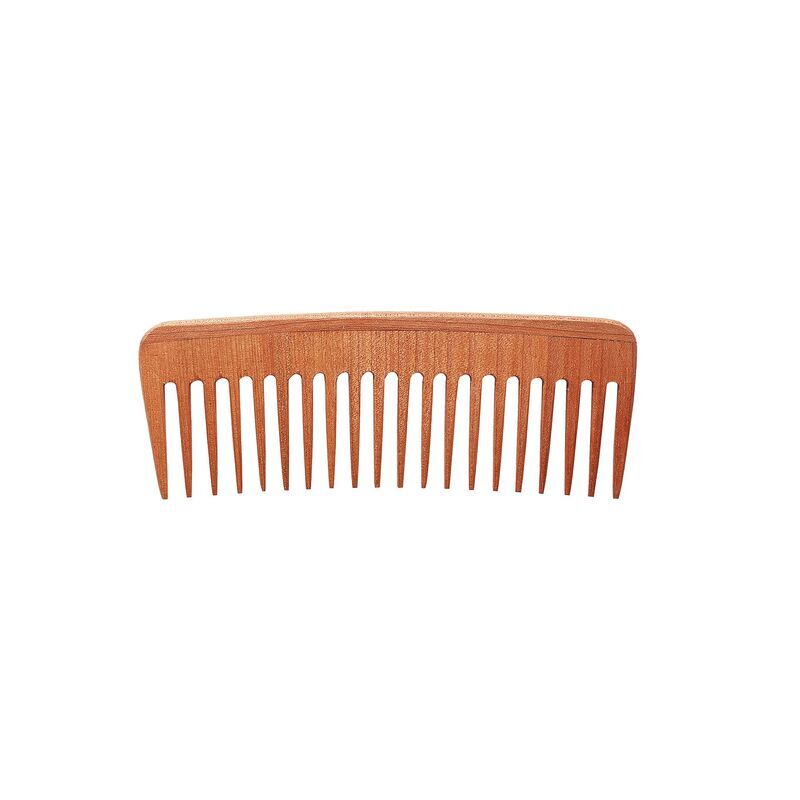 Pettine Afro Antistatico in Legno 17 x 6,5 cm