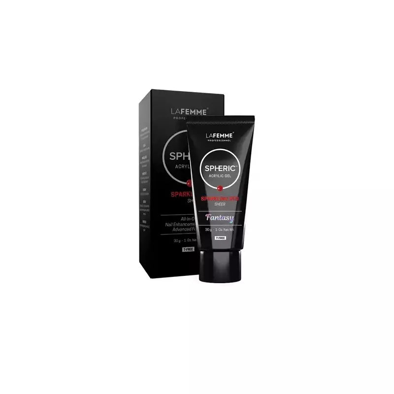 Acrylic Gel Sparkling Red Glitter Spheric La Femme 30 gr