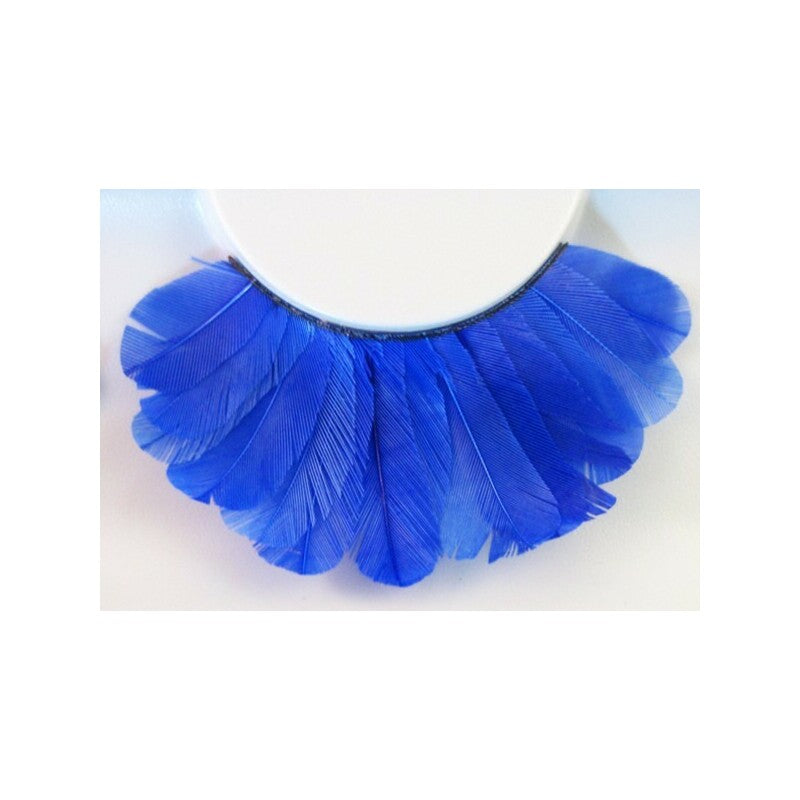 Ciglia con Piume Bluette+Colla Eulenspiegel