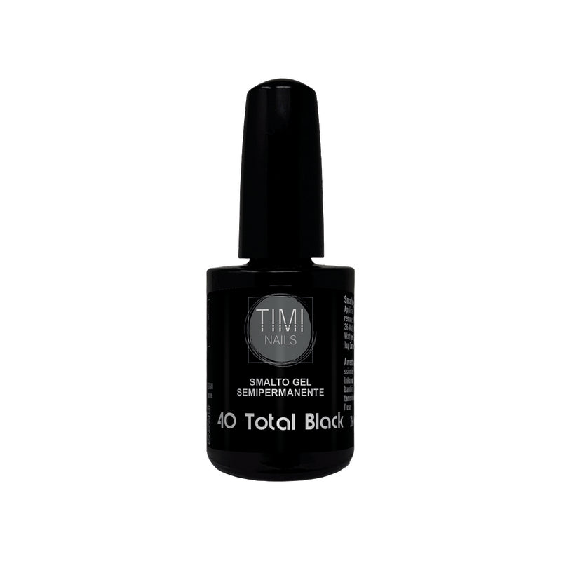 TN Smalto Gel Semipermanente nr. 40 Total Black 14 ml.