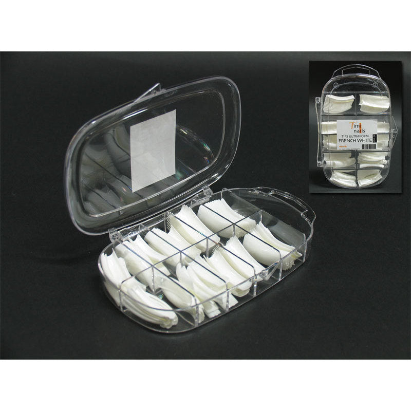 Ultraform Tips French White Timi Nails 100 pz