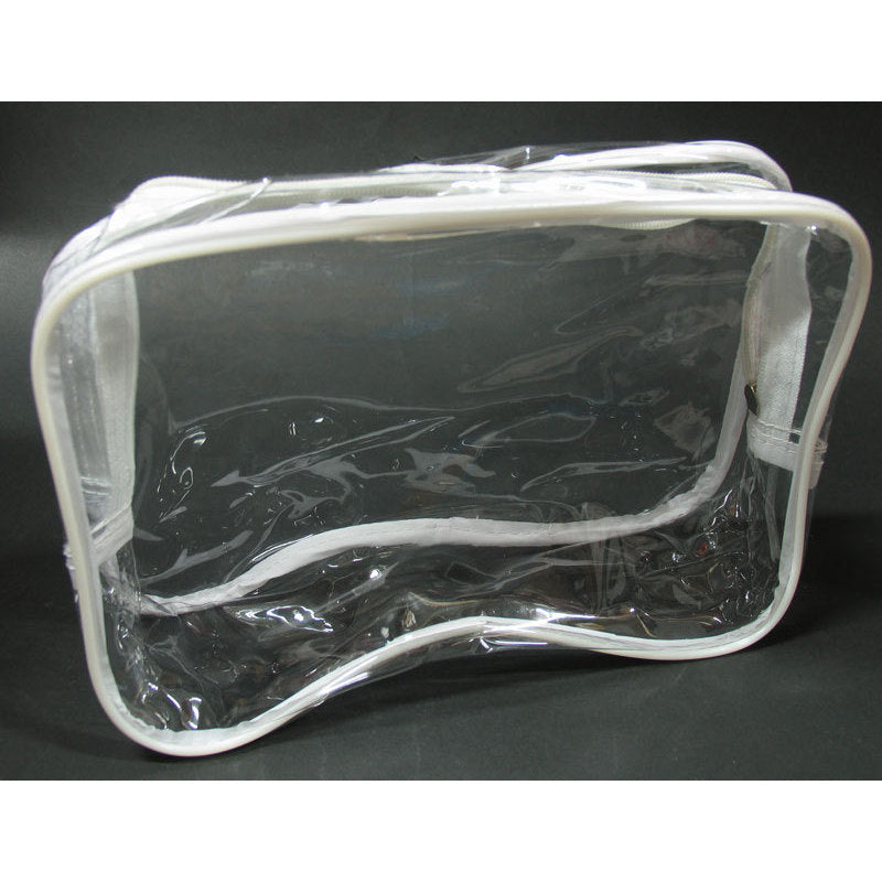 Astuccio rettangolare trasparente bordo bianco 6000274-01