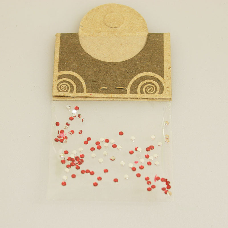 Brillantino Natural Collection rotondo piccolo rosso bustina