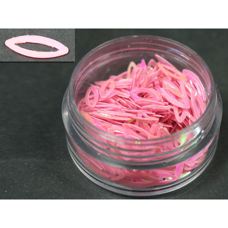 Decori ultrasottili occhio traforato rosa confetto