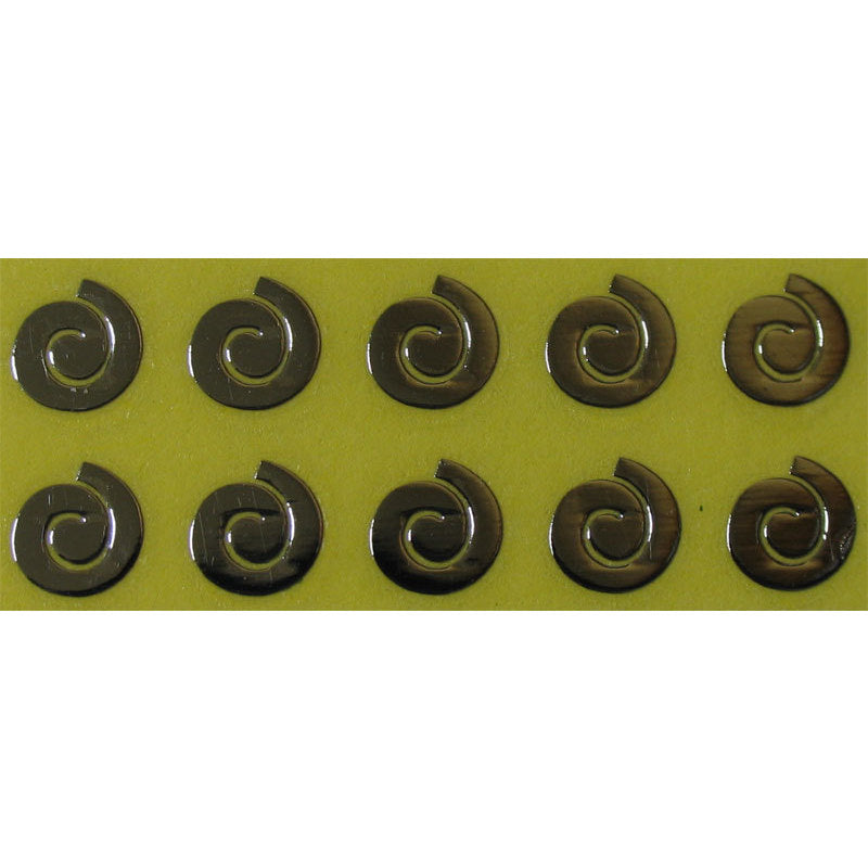 Decoro Nail Art spirale colore argento LP