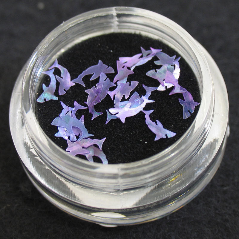 Decoro per unghie squalo madreperla viola LP vasetto
