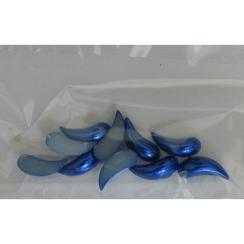 Decoro per unghie virgole bombate blu