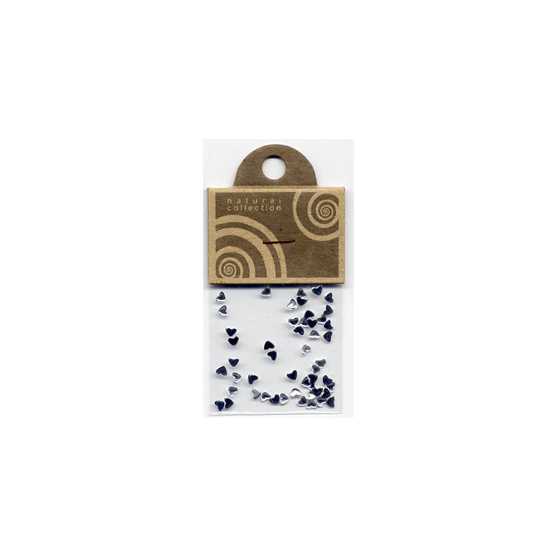Natural Collection Brillantino unghie cuore argento