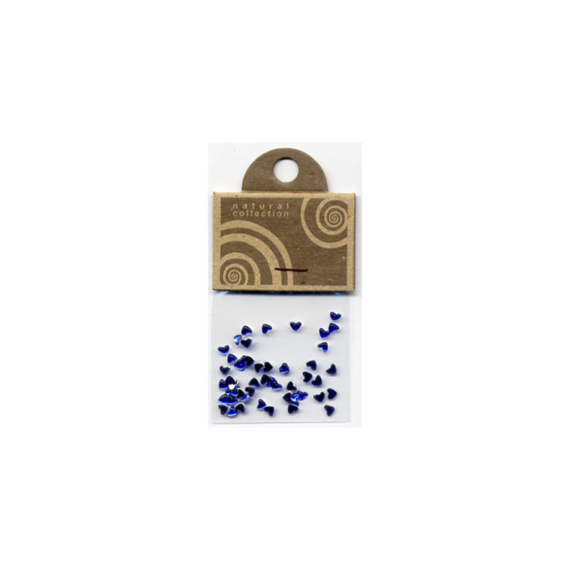 Natural Collection Brillantino unghie cuore blu