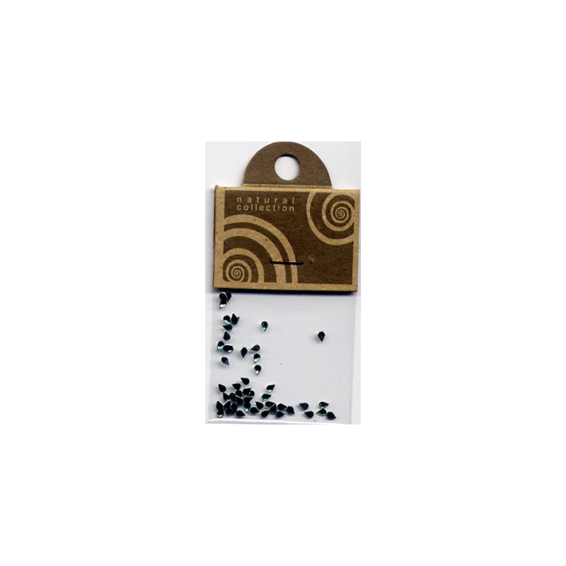 Natural Collection Brillantino unghie gocce verde scuro