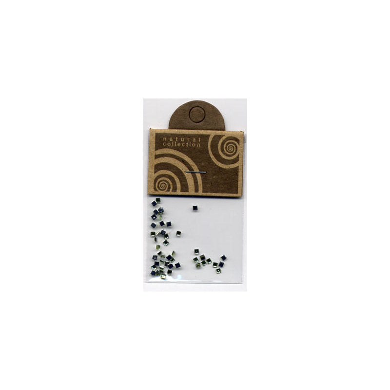 Natural Collection Brillantino unghie quadrato verde chiaro