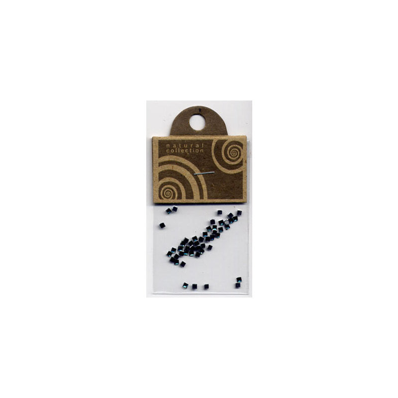 Natural Collection Brillantino unghie quadrato verde scuro
