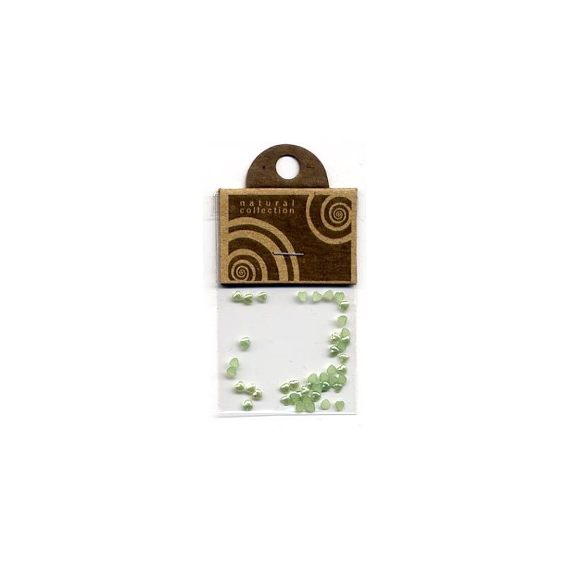 Natural Collection cuoricini bombati verde chiaro