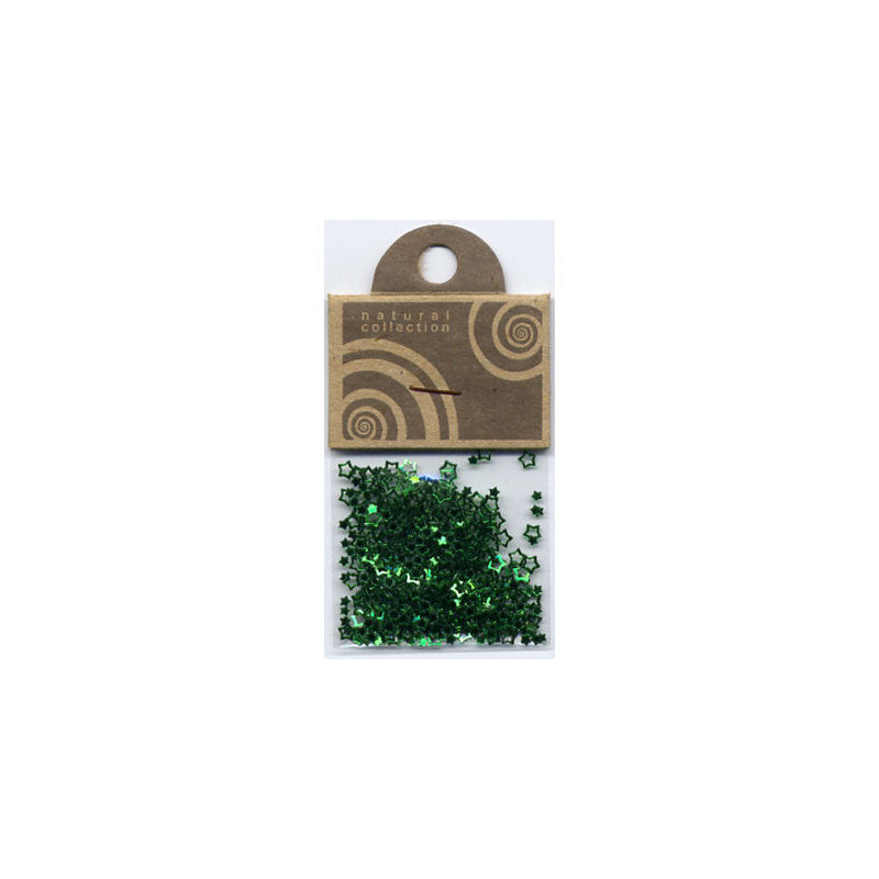 Natural Collection Decoro unghie stelle traforati verde